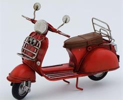 SCOOTER ARGENTATO ROSSO