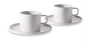 TAZZA CAFFE CON PIATTO  BIANCA