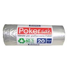 CONFEZIONE 20 SACCHETTI 60X65CM PATTUMIERA POKER