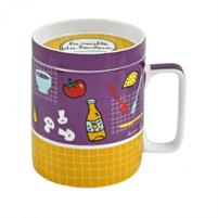 TAZZA MUG C-C GIALLO-VIOLA LA