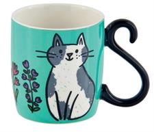 TAZZA MUG GATTO VERDE CHIARO