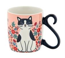 TAZZA MUG GATTO ROSA