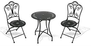 SET TAVOLO E 2 SEDIE PROVENCE NERO