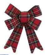 FIOCCO NATALE TARTAN 30CM