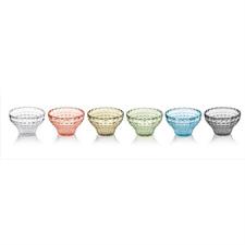 SET 6 COPPETTE MACEDONIA 12CM TIFFANY COLORI ASS