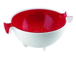 SET COLAPASTA+INSALATIERA 25CM SPIN&DRAIN ROSSO