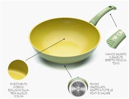 PADELLA WOK ANTIADERENTE OLIVILLA 28CM