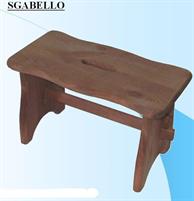 SGABELLO LEGNO SCURO-CHIARO