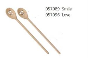 CUCCHIAIO LEGNO SMILE 35CM.