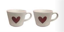 SET 2 TAZZE COLAZIONE CUORE