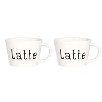 SET 2 TAZZE COLAZIONE LATTE