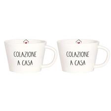 SET 2 TAZZE COLAZIONE