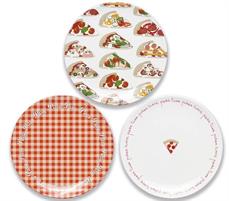 VASSOIO PIZZA MELAMINA 33CM DECORI MISTI