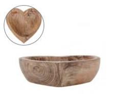 VASSOIO CUORE LEGNO NATURALE