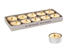 CONF 10 CANDELA TEALIGHT ORO