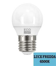 LAMPADA LED ECOLIGHT SFERA 3W E27 6500K