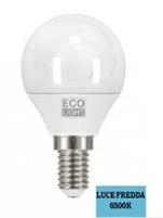 LAMPADA LED ECOLIGHT SFERA 6W E14 6500K