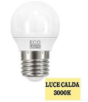 LAMPADA LED ECOLIGHT SFERA 6W E27 3000K