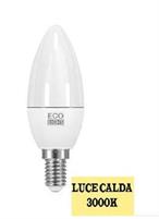 LAMPADA LED ECOLIGHT CANDELA 8W E14 3000K