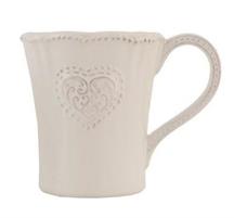 TAZZA MUG DECORO CUORE CERAMICA