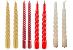 CANDELA SPIRALE 25CM SET 2PZ