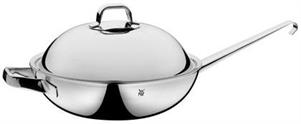 PADELLA WOK INOX CON COPERCHIO 28CM