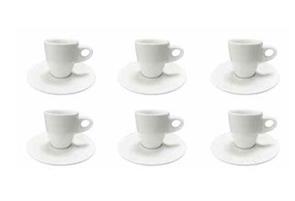 SET 6 TAZZE CAFFE' LAURA CON PIATTO