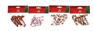 SET 6 BASTONCINI NATALE 7CM