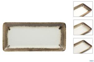 VASSOIO RETTANGOLARE 34X16CM JAVA FASCIA MARRONE