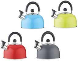 BOLLITORE INOX CON FISCHIO COLOR 1,5LT