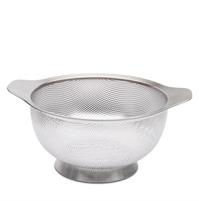 COLAPASTA ACCIAIO INOX MICROFORATO CON BASE 22CM