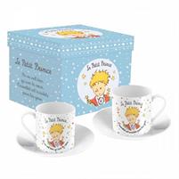 SET 2 TAZZE CAFFE C/P PICCOLO PRINCIPE GIALLO