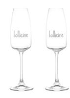 SET 2 CALICI FLUTE 29CL BOLLICINE