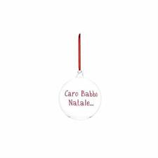 PALLINA 12CM CARO BABBO NATALE ROSSO