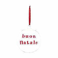 PALLINA 15CM BUON NATALE ROSSO