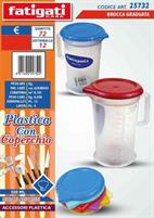 CARAFFA BROCCA CON COPERCHIO PLASTICA 500ML