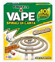 SPIRALI DI CARTA CITRONELLA 10PZ